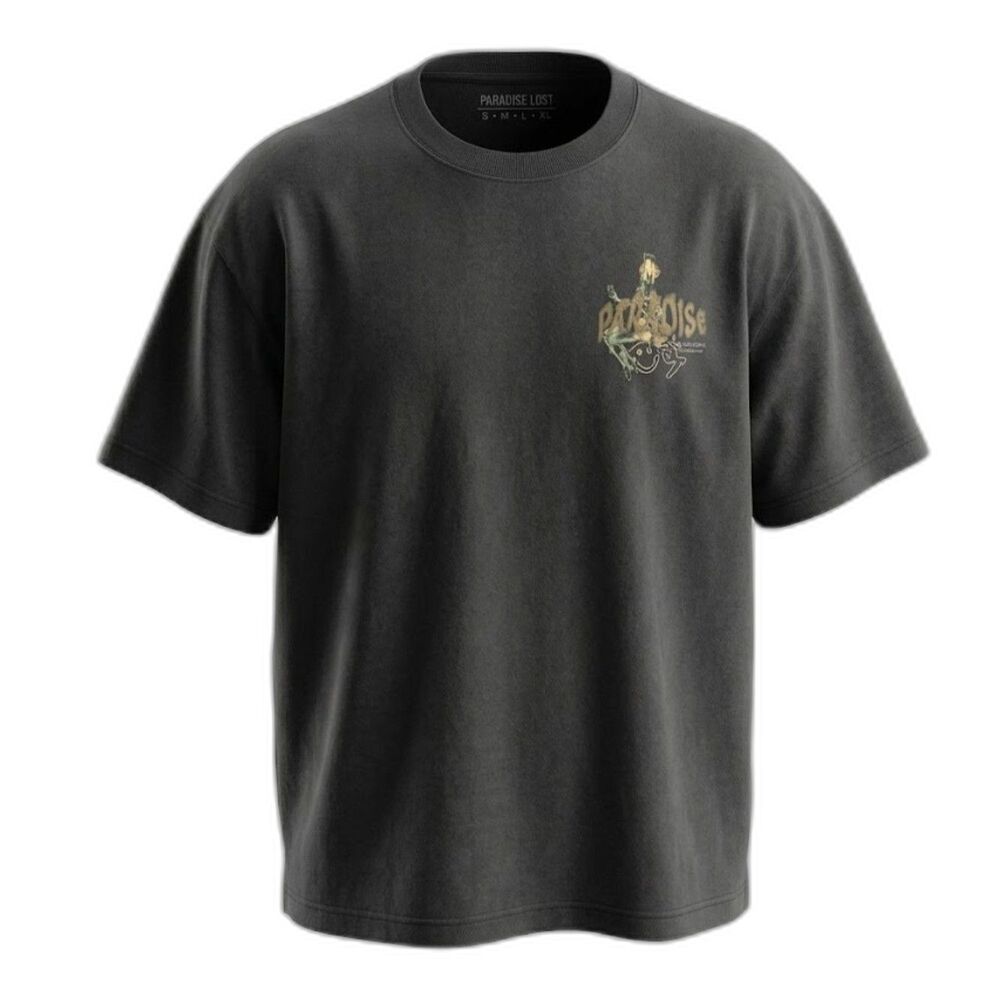 Paradise Lost Cannabis Molecule Graphic T-Shirt Charcoal Wash Men's 2XL NWOT